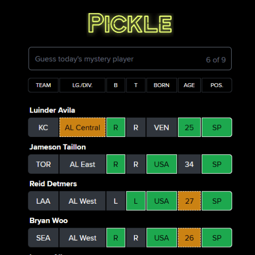 MLB Pickle