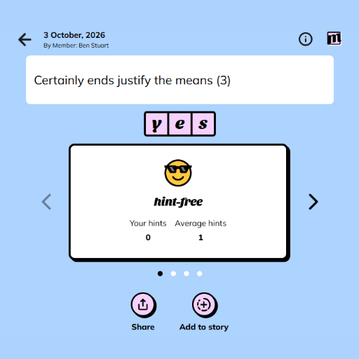 Minute Cryptic game