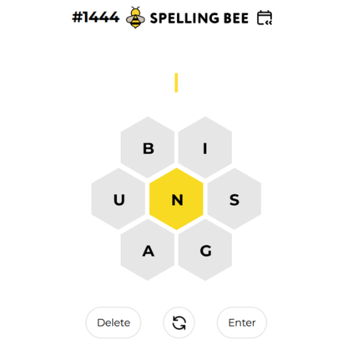 Spelling Bee puzzle #1444