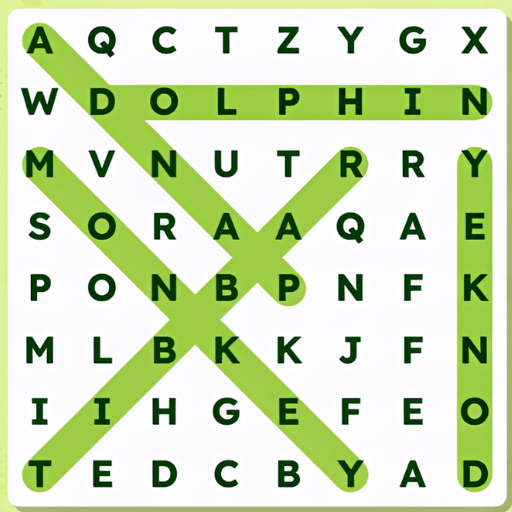 Certain animals—such as rabbits, monkeys, and donkeys—have been marked in the word grid in Word Search Universe: Animals.